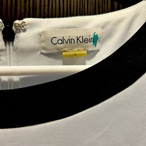 Blue, white and black details Calvin Klein dress size 8.